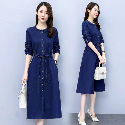 CQ-BBL3187 2020秋季新款简约时尚气质连衣裙 商品图1