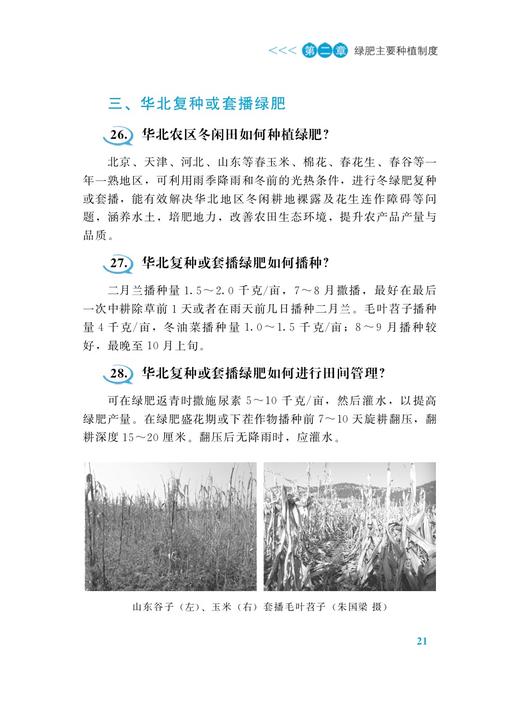 绿肥作物种植与利用技术有问必答（插图版） 商品图3