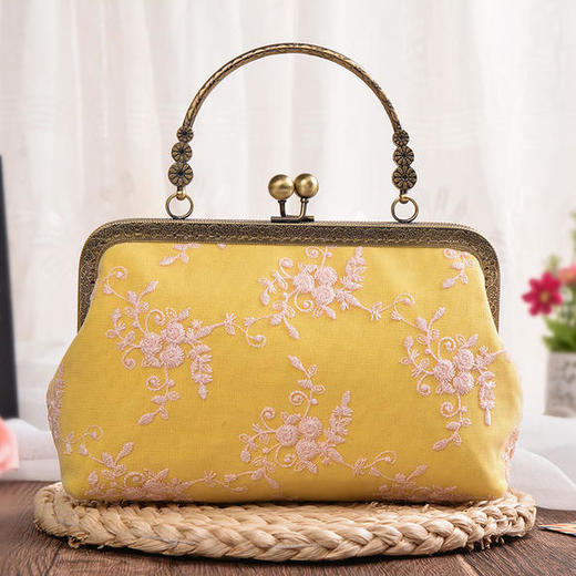 YS-12459复古链条斜挎帆布包 商品图3