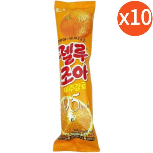 【捆绑】海太 最爱济州橘子棒棒冰120ml*10 【묶음】해태 젤루조아제주감귤120ml*10 商品图0
