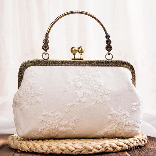 YS-12459复古链条斜挎帆布包 商品图0