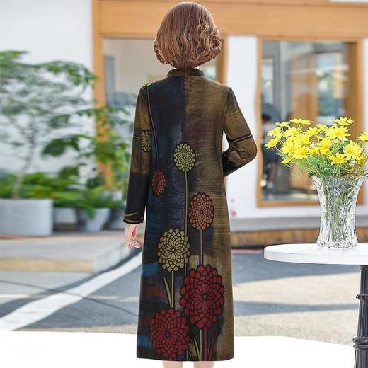 YCE-A935-2012印花大码宽松过膝宽松连衣裙 商品图4