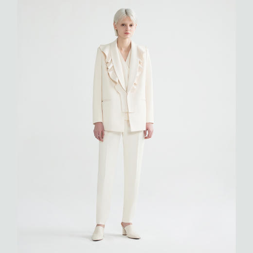 可拆卸飞边领直身西服 商品图0