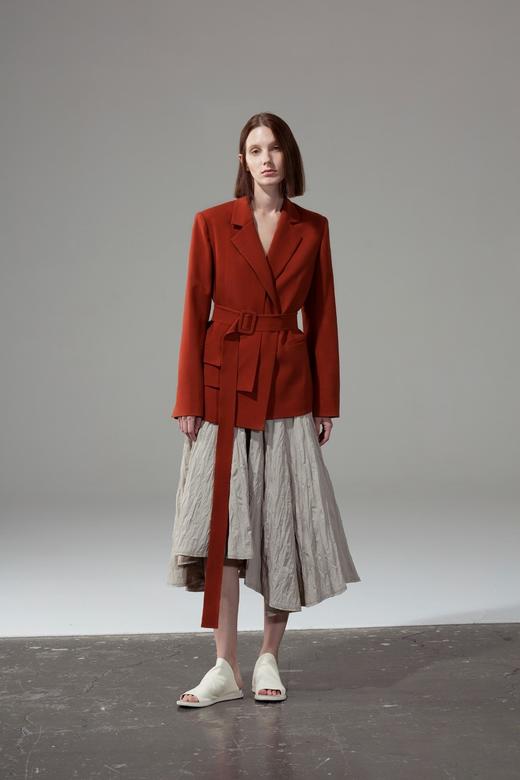 前片不对称直筒西服 商品图0