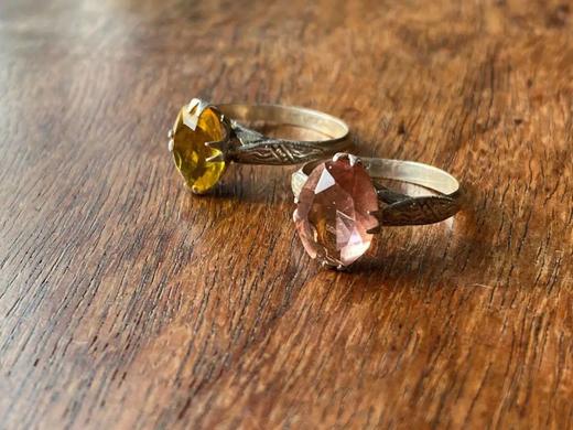 有色半宝石镶银戒指两件， 顺丰包邮 商品图9