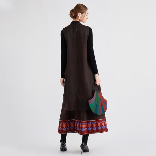 TANGY Collection / 天意精品 繁华系列 丝毛莨长马甲 商品图2