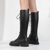 秋冬加绒长筒软底舞靴马丁靴 商品缩略图0