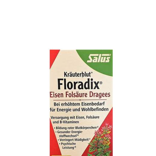 德国Salus进口红铁片铁元叶酸片剂女性孕妇补铁维生素随行装84粒 商品图1