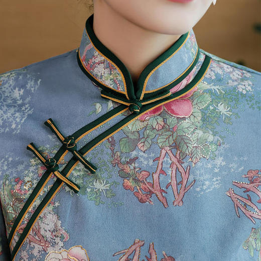 YCE-A505-421端庄大气改良中长款旗袍 商品图2