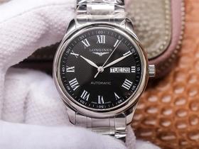 KY浪qin名匠双日历系列，38.5×11mm，316L精钢， 机芯eta2836-2，所有配件与原装通用，男士腕表，自动机械机芯，精钢表带，透底。