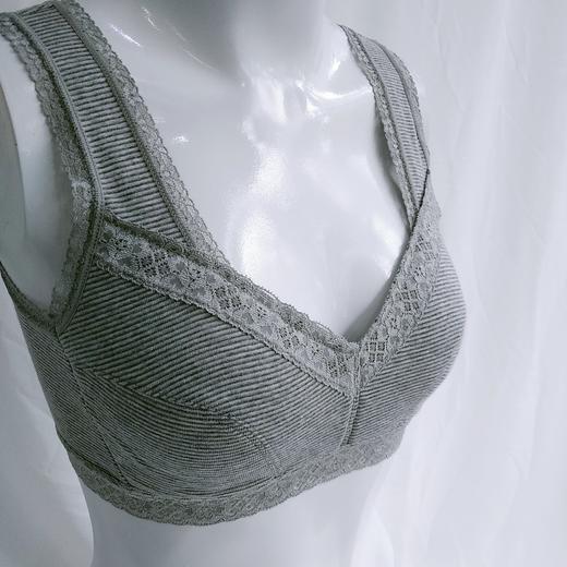 WD024竹炭纤维面料无钢圈舒适中老年妈妈健康短文胸 商品图1