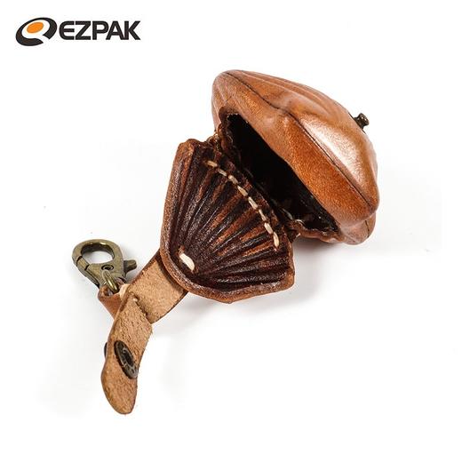 EZPAK皮制按扣式碎银包创意礼品贝壳形状多用途收纳包LU3.18欧洲胡同 商品图1