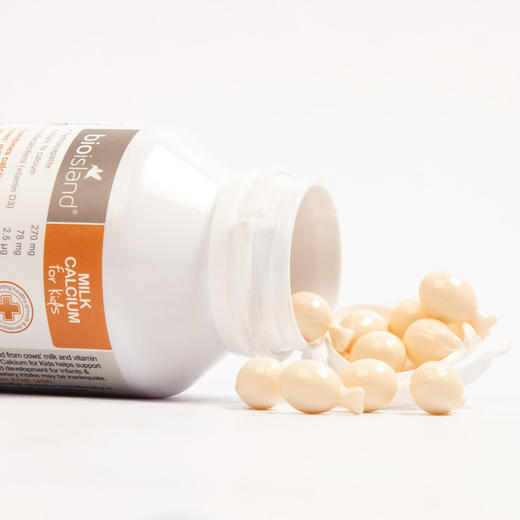 澳洲bio island进口婴幼液体牛乳钙软胶囊儿童VD宝宝补钙婴儿90粒 商品图1