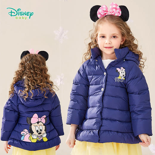 迪士尼(Disney)女宝宝羽绒服保暖外套上衣 商品图4
