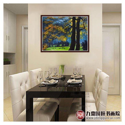 陈庆珠《秋枫》60*81cm 油画横幅作品 餐厅/茶室/卧室挂画 商品图2