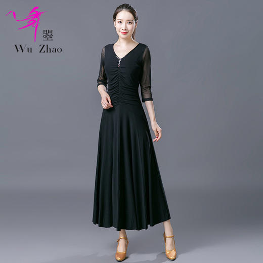 优雅性感水晶麻摩登连衣裙 商品图3