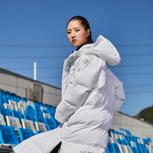 卡尔美 运动棉服男长款加厚保暖棉袄足球训练棉衣连帽外套冬 商品图1