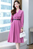 WZNH-MJYY8092秋季新款时尚纯色连衣裙 商品缩略图5