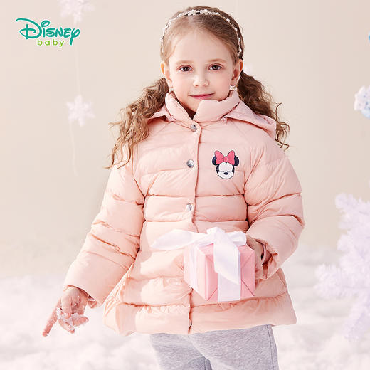 迪士尼(Disney)女宝宝羽绒服保暖外套上衣 商品图0