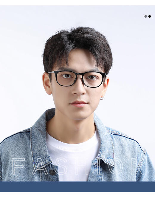 雷朋 经典黑框休闲近视光学眼镜镜架 商品图1