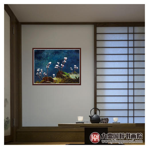 陈庆珠《高山海棠花》60*81cm 油画横幅作品 餐厅/茶室/卧室挂画 商品图3