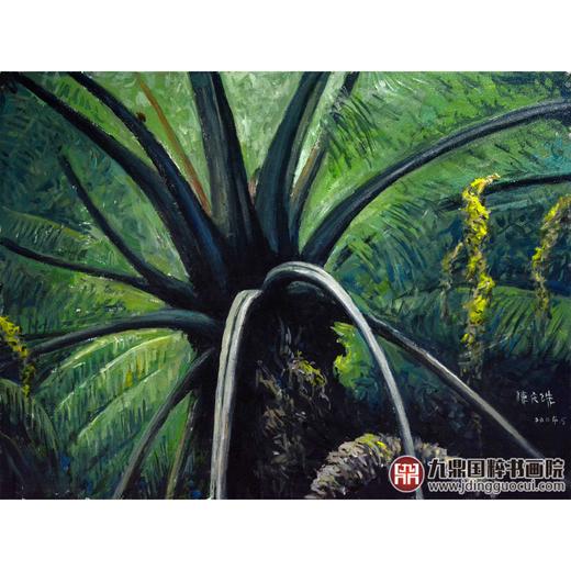 陈庆珠《蕨王》60*81cm 油画横幅作品 餐厅/茶室/卧室挂画 商品图1