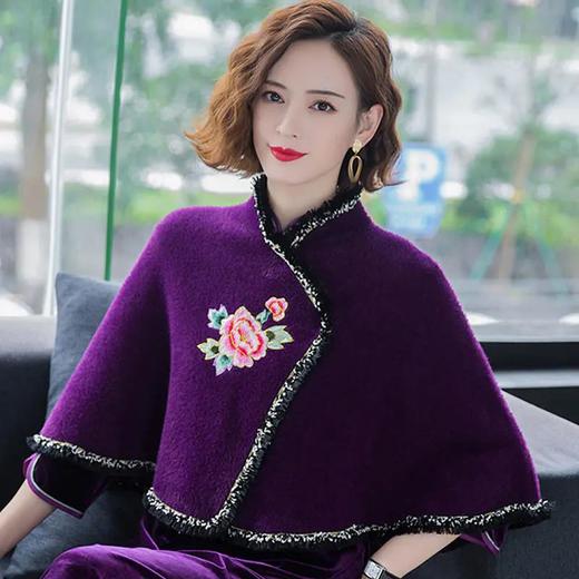 新品外搭配旗袍披肩仿水貂绒礼服斗篷披风CC-QY20101 商品图4