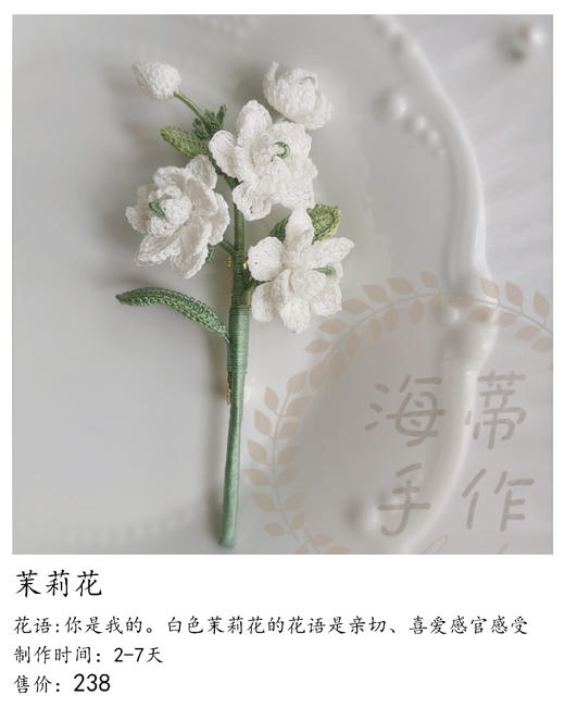 茉莉花（微勾胸针） 商品图0