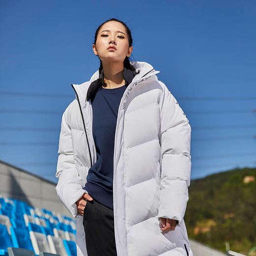 卡尔美 运动棉服男长款加厚保暖棉袄足球训练棉衣连帽外套冬 商品图4