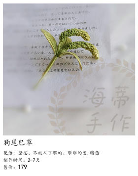 狗尾巴草（微勾胸针）