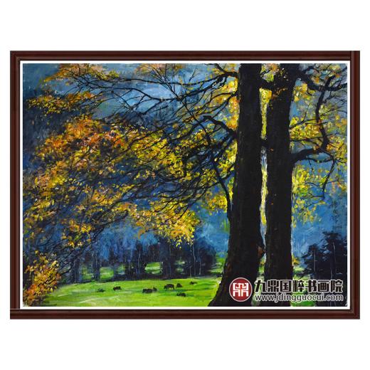 陈庆珠《秋枫》60*81cm 油画横幅作品 餐厅/茶室/卧室挂画 商品图0