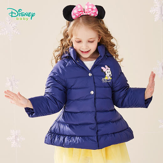 迪士尼(Disney)女宝宝羽绒服保暖外套上衣 商品图3