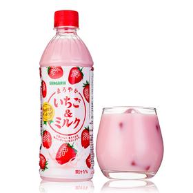 日本三佳丽草莓牛奶味饮料