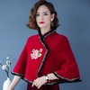新品外搭配旗袍披肩仿水貂绒礼服斗篷披风CC-QY20101 商品缩略图0