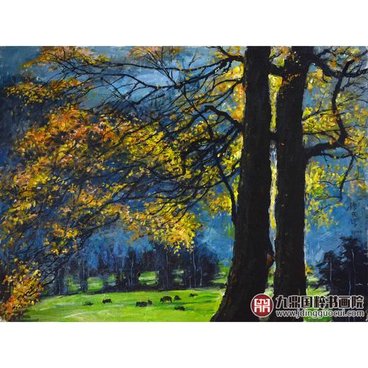 陈庆珠《秋枫》60*81cm 油画横幅作品 餐厅/茶室/卧室挂画 商品图1