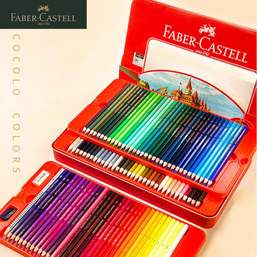 【福利购2026】 德国辉柏嘉 红系列 城堡100色油性彩色铅笔铁盒装 商品图0