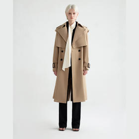 经典大浮水系腰带风衣