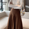 【商场同款】娇鼎半裙  百褶毛呢  中长款焦糖色 CJSDA86 商品缩略图3