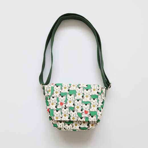 HUJI祤集Flap斜挎包风の花招财猫猫和小鱼 商品图3