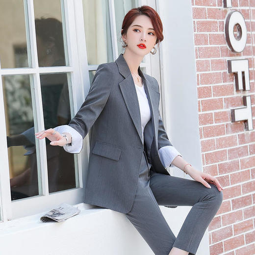 JH-ES6009秋冬新款时尚气质职业西服套装 商品图1