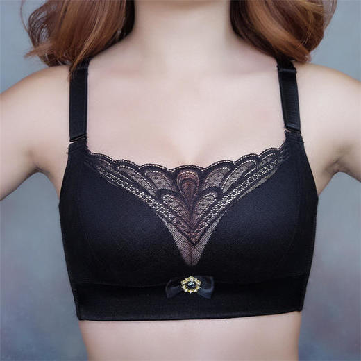 KXFZ新款舒适无钢圈透气薄款防走光聚拢抹胸内衣 商品图1