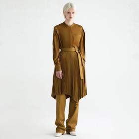 前片搭量划子腰带长裤