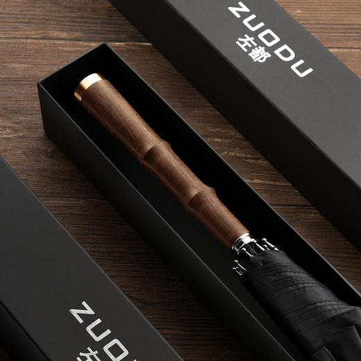 左都长柄直杆伞自动雨伞男晴雨两用伞大雨伞长柄复古直柄伞长柄伞 商品图2