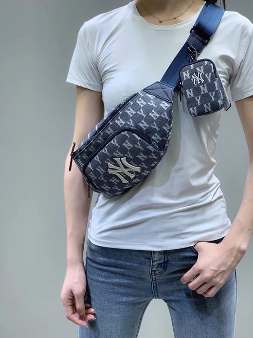 暴躁起来！M1B洋基队满印牛仔布二合一腰包胸包 商品图2