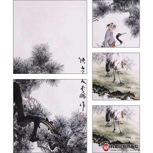 高云鹏《童趣图》34cm*138cm*4 人物四条屏作品 客厅/书房/茶室挂画 商品图5