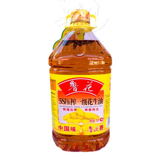 鲁花压榨一级花生油5L 商品图0