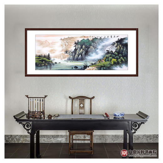 高云鹏《山高聚灵气》68*178cm 山水横幅作品 办公室/客厅/书房挂画 商品图3