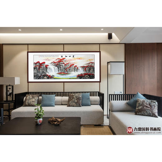 高云鹏《万山红遍》96*240cm 山水横幅作品 办公室/客厅/书房挂画 商品图3