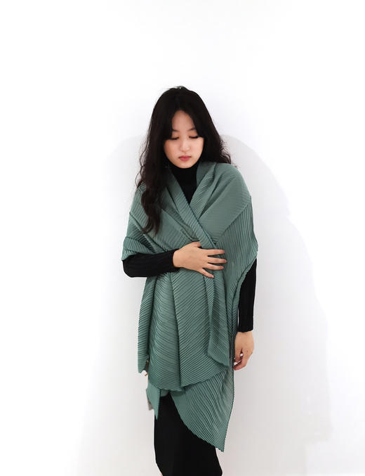 绝代佳人×王小慧  艺术生活时尚褶皱百变披肩 商品图2