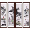 高云鹏《童趣图》34cm*138cm*4 人物四条屏作品 客厅/书房/茶室挂画 商品缩略图0
